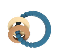 Teether - Rings Blue with Iced Coffee