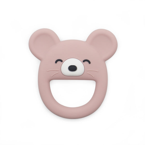 Teether - Mouse Pink