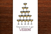 The Nonsense Maker Card - Wedding Champagne