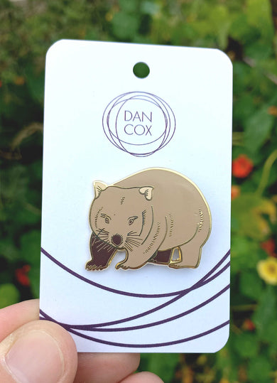 Dan Cox Enamel Pin - Wombat