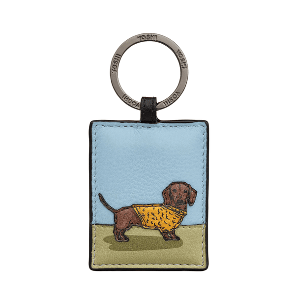 Yoshi Leather Keyring - Dogs Dachshund