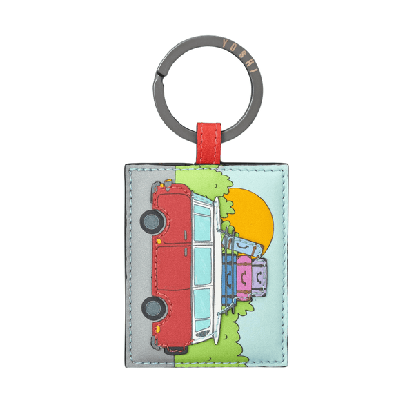 Yoshi Leather Keyring - Camper