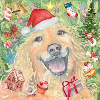 Crazy Christmas Card - Retriever