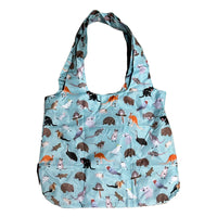 Red Parka Shopper Bag - Australian Animals