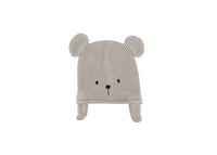 Teddy Knitted Hat - Grey