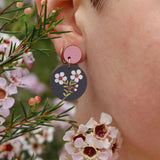 Australian Wildflower Earrings - Geraldton Wax