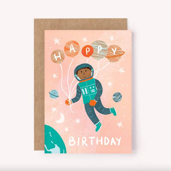 LSS Card - Kid's Birthday Astronaut