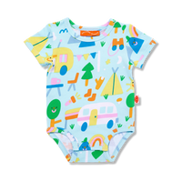 HN Short Sleeve Bodysuit - Happy Campers