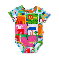 HN Short Sleeve Bodysuit - Safari Park