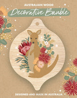 Wooden Bauble - Kangaroo