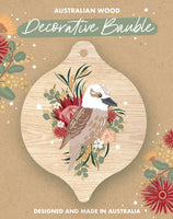 Wooden Bauble - Kookaburra