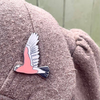 Bridget Farmer Enamel Pin In Flight - Galah