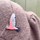 Bridget Farmer Enamel Pin In Flight - Galah