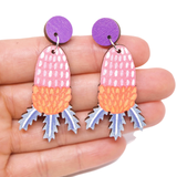 Australian Wildflower Earrings - Banksia