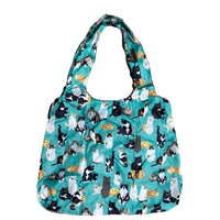 Red Parka Shopper Bag - Cats