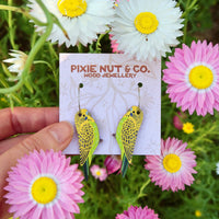 Australian Bird Earrings - Budgie