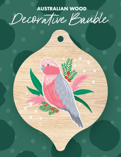 Wooden Bauble - Green - Galah