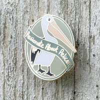 Bridget Farmer Enamel Pin - Passionate About Pelicans