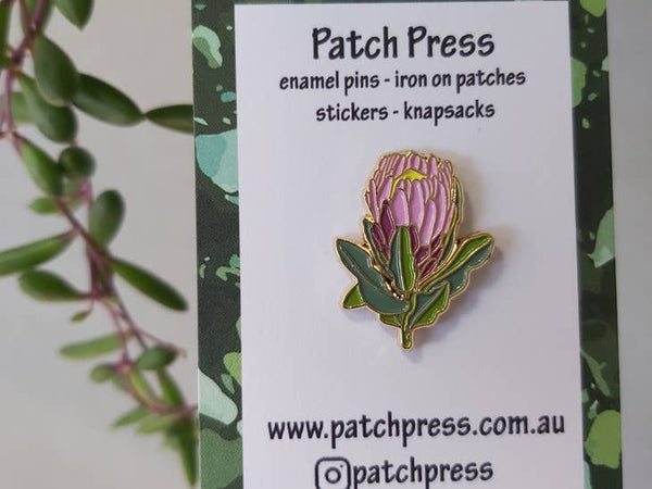 Patch Press Pin - Flower Protea