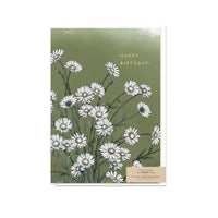 Typoflora Card - Birthday Daisy