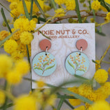 Australian Wildflower Earrings - Golden Wattle