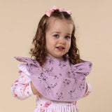 Frill Snuggle Bib - Coral