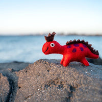 Felt Toy - Dinosaur Red Crown