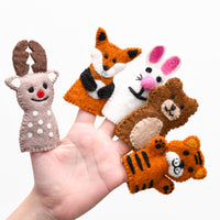 Felt Finger Puppets - Woodland Animals