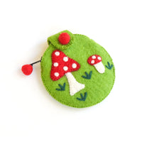 Felt Purse - Mushroom Green