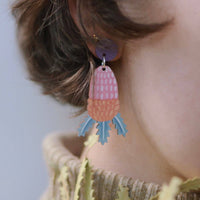 Australian Wildflower Earrings - Banksia