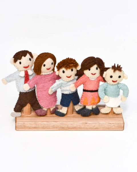 Felt Finger Puppets - Family