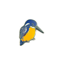 Red Parka Pin - Azure Kingfisher