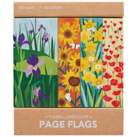 Page Flags - Floral Landscape