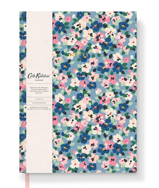 A5 Soft Cover Notebook - Cath Kidston Painted Pansies