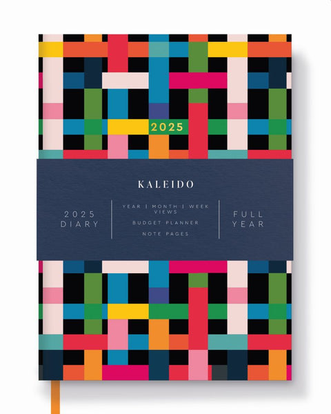 2025 A5 Diary - Kaleido Plaid