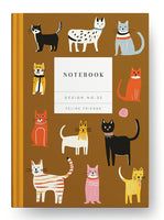 A5 Notebook - Kaleido Feline Friends