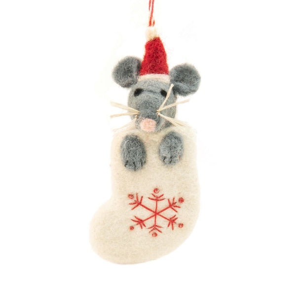 Felt Ornament - Mouse Mike