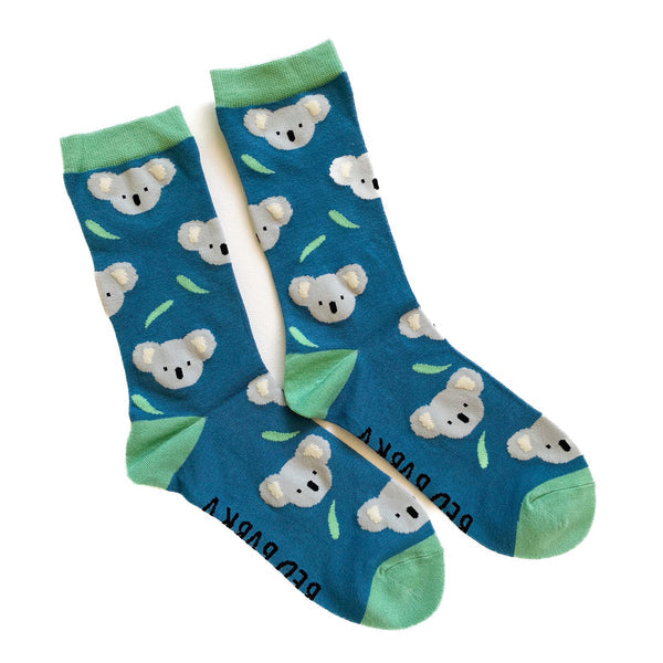 Red Parka Adult Socks - Koala