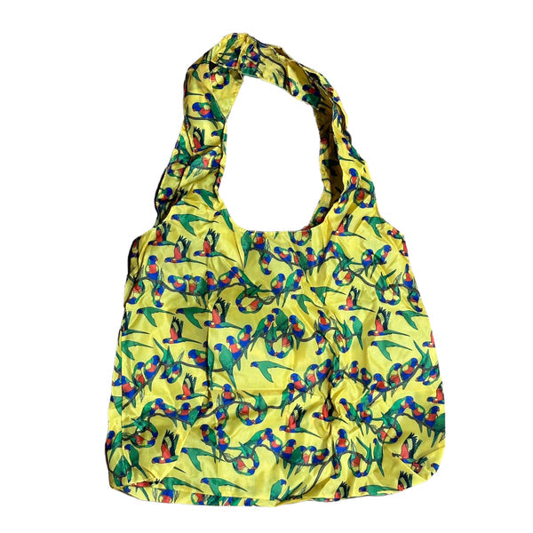 Red Parka Shopper Bag - Lorikeets