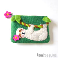 Felt Purse - Sloth