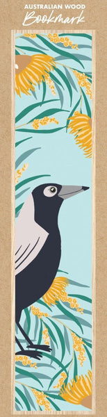 Wooden Bookmark - CW - Magpie Mint