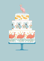 Wirihana Design Card - Aussie Animal Cake