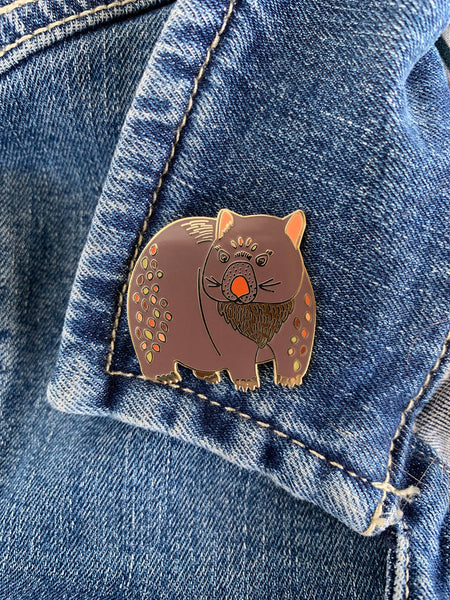 Braw Enamel Pin - Wombat