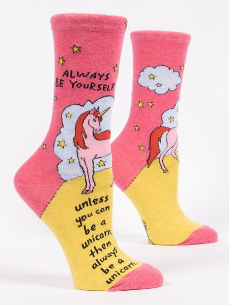 Blue Q Women's Socks - Always Be Yourself Unless You Can Be a Unicorn