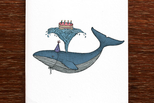 The Nonsense Maker Card - Birthday Whale