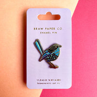 Braw Enamel Pin - Splendid Fairy Wren