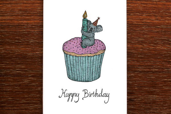 The Nonsense Maker Card - Koala Cupcake