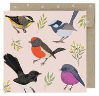 Earth Greetings Mini Card - Little Birdies