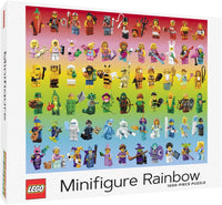 1000 Pc Puzzle - LEGO Minifigure Rainbow