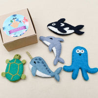 Felt Finger Puppets - Ocean and Sea Creatures